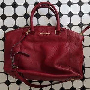 Red Michael Kors Satchel